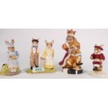 Royal Doulton Bunnykins to include Old King Cole DB458: (limited edition), Jack and Jill DB222,