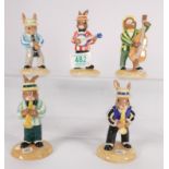 Royal Doulton Bunnykins Figures from the Jazz Band Collection :Figures comprising Clarinet Player