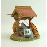 Border fine Art Boxed Tableau Figure: Pooh's wishing Well