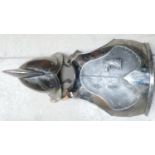 Good quality reproduction suit of armour: comprising breast plate & helmet in the Spanish Morian