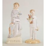 Royal Doulton Child Figures The Land Of Nod HN4174 & Lights Out HN4465(2):