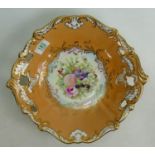 Large Hammersley Floral Decorated Dish: diameter 34cm