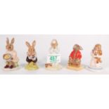 Royal Doulton Bunnykins to include Tom bunnykin DB72: Little sleepyhead, bedtime DB55, goodnight