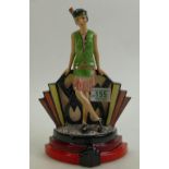 Peggy Davies Hullaballo Deco Lady figurine: Artists original colourway by Victoia Bourne 1/1