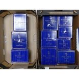 A collection of Boxed Royal Doulton Webb Corbett crystal items (2 trays):