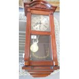 Reproduction Mahogany Wall Clock: