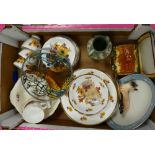 A mixed collection of items to include: Sutherland floral decorated tea ware,