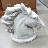 Garden Ornament in the form of large horses head ,