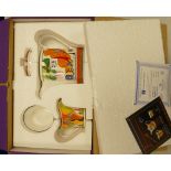 Boxed Bradford Exchange Connoisseur Collection Clarice Cliff Tea Pot Set: