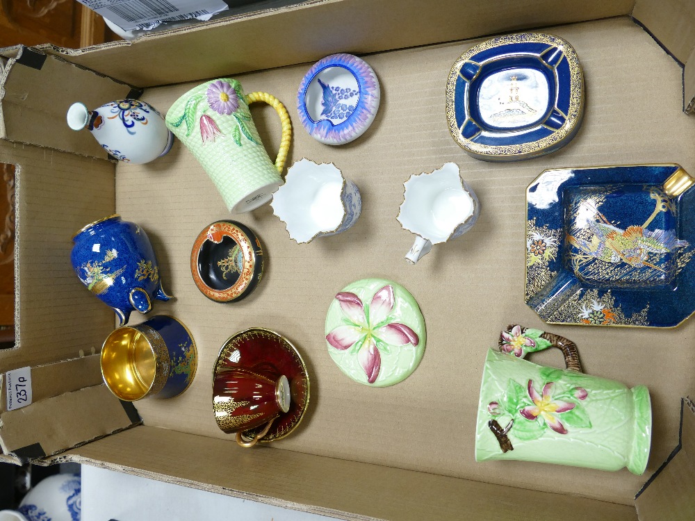 Mixed collection of Carlton Ware; to include ashtrays, cup & saucer, coffee mugs,