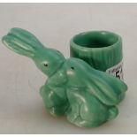 Sylvac Green Art Deco Bunny figure 1590,