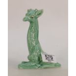 Sylvac Green Art Deco Giraffe figure 2012,