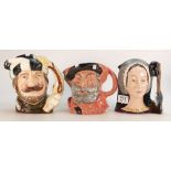 Royal Doulton Large Character Jugs to include: Anne Boleyn D6644 ,