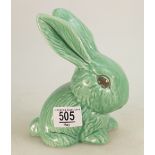 Sylvac Green Art Deco Bunny figure 1026,