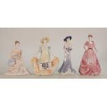 Coalport Lady Small Figures to include: Rose marie, Emma,