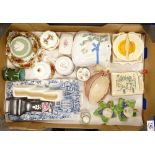 A mixed collection of ceramics to include: Royal Albert Old Country Rose items, ornamental figures,