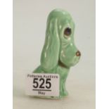 Sylvac Green Art Deco Sad Sam Dog figure,