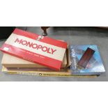 A mixed collection of family board games to include: Monopoly, Battleships,