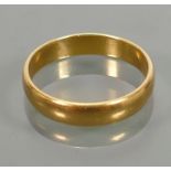 22ct gold wedding ring: size L, 3.3 grams.