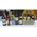 A collection of red and white wines: (11)