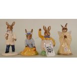 Royal Doulton Bunnykins figures Easter Greetings DB149, Seaside DB177 ,