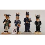 Royal Doulton Bunnykins figures Postman DB76, Policeman DB461,