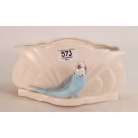 Falcon Ware Art Deco Planter with Budgie 876025, height 11.