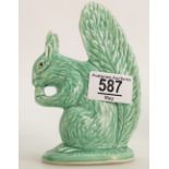 Sylvac Green Art Deco Squirrel figure 1142, height 13.