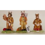 Royal Doulton figures from The World War II collection Homeguard DB371, Land Girl DB372,