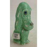 Sylvac Green Art Deco Sad Sam Dog figure 2951,