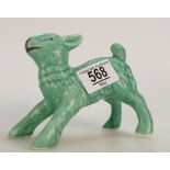 Sylvac Green Art Deco Lamb figure,