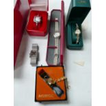 5 x ladies fashion watches : 4 x boxed, including Limit, Eton, Ingersol manual,