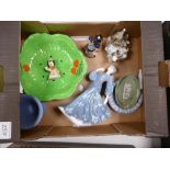 Mixed Collection of Items to include; Wedgwood Jasperware, Coalport Figure,