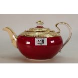Aynsley Gilded Teapot: surface marks noted