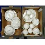 A large collection of Royal Grafton Floral decorated dinner ware to include: dinner plates,