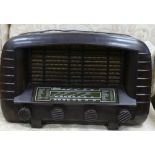 Art Deco Strad Branded Bakelite World Radio, brown in colour,