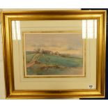 local Interest Framed Landscape Watercolour: