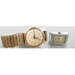 Roamer mid century gents wrist watch & Medana Art Deco watch: Both wind and tick.