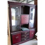 Modern Mahogany Glazed display Cabinet: