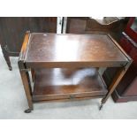 1930's oak drinks trolley: