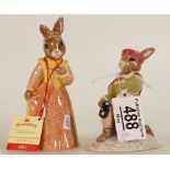 Royal Doulton Bunnykins figures Romeo DB284 & Juliet DB283(2):