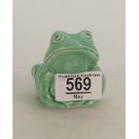 Sylvac Green Art Deco Frog figure 1399, height 6.