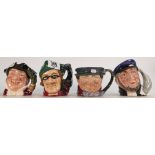 Royal Doulton Small Character Jugs to include: Dick Turpin D6535, Mine Host D6470,