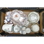 A mixed collection of items to include: Crown Ducal floral decorated Coffee Set,