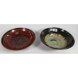 Maurice Ward Local Interest Studio Pottery Dishes: diameter of largest 27cm(2)