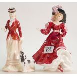 Royal Doulton Lady Figures Patrica HN3365 & Jacqueline HN3689: later with cert(2)