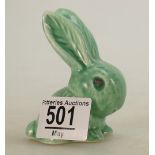 Sylvac Green Art Deco Bunny figure,