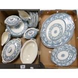 A collection of Wedgwood Raphael patterned dinner ware to include: serving platters, gravy, tureens,