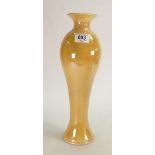 Lisa B Moorcroft tall slim yellow vase: height 37cm