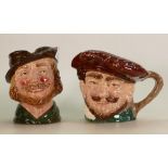 Royal Doulton Large Character Jugs: Robin Hood & Drake(2)